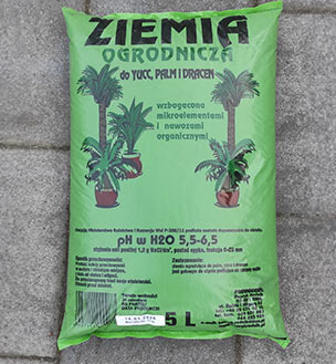 Ziemia do PALM, YUCC I DRACEN